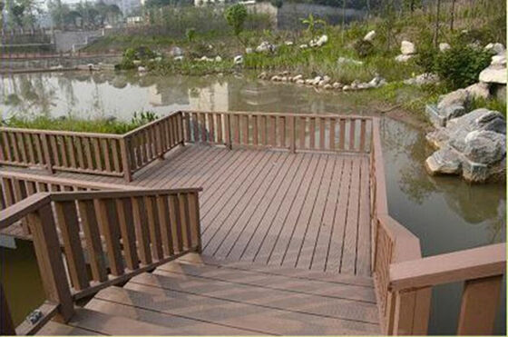 商業ヤード用の低維持費の耐候性 WPC フェンス パネル