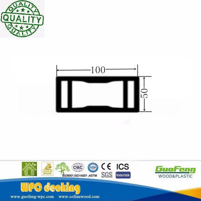 屋外の装飾的な人工プラスチック木材複合中空 WPC フェンス