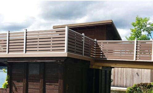 ホテルの屋外用の装飾的なバー WPC フェンス防水