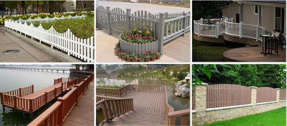 商業ヤード用の低維持費の耐候性 WPC フェンス パネル