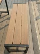 人気のガーデン家具セット - ベンチ付き屋外商用 WPC テーブル