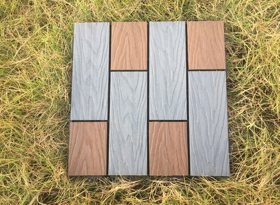 卸売 DIY WPC デッキ タイル 30*30CM 住宅用の耐久性のある屋外の床
