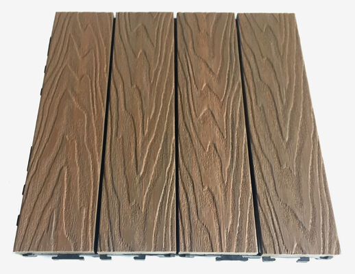 庭用セルフロックWPCタイル、工具不要、虫よけ