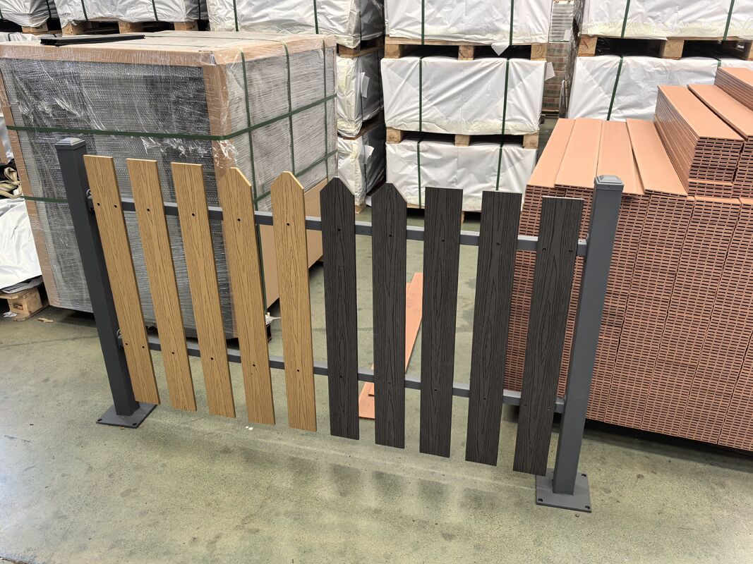 WPC バルコニー防水屋外床エンドカバー WPC 複合デッキボードエンド幅木デッキ WPC デッキエンド